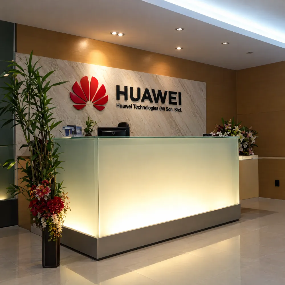 Huawei Malaysia office reception desk
