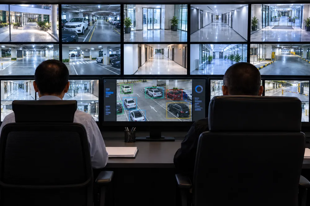 AI video surveillance analytics dashboard