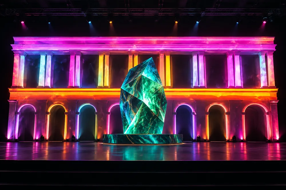 Projection mapping example: product launch